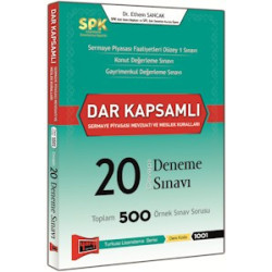 SPK Dar Kapsamlı Sermaye Piyasası Mevzuatı ve Meslek Kuralları Cevaplı 20 Deneme Sınavı Yargı Yayınları