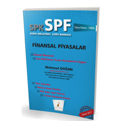 Pelikan Yayınevi SPK - SPF Finansal Piyasalar Konu Anlatımlı Soru Bankası 1006