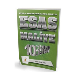 Pelikan Yayıncılık 2018 KPSS ve Kurum Sınavlarına Yönelik ESAS Maliye 10 Çözümlü Deneme