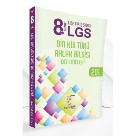 Karekök Yayınları 8. Sınıf LGS Din Kültürü Ahlak Bilgisi Denemeleri