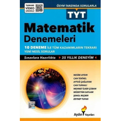 Aydın Yayınları TYT Matematik 10 lu Denemeleri